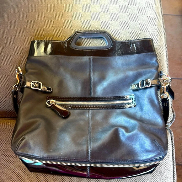 Coach Handbags - COACH💥VINTAGE💥Bonnie Leather Foldover Convertible Tote/Shoulder Bag
